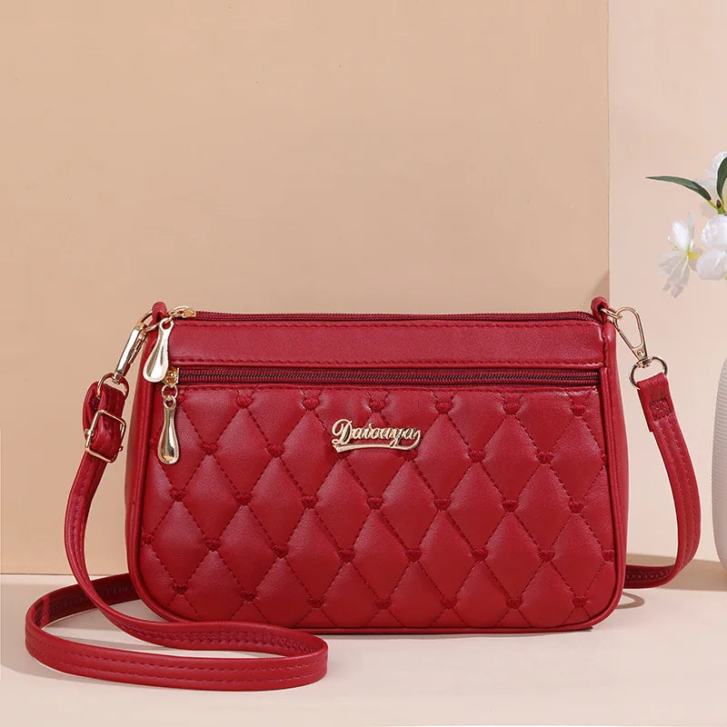 Multi-Pocket PU Satchel Bag