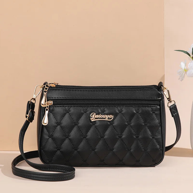 Multi-Pocket PU Satchel Bag