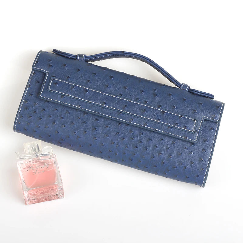 Ostrich Textured Multi-Compartment Tote