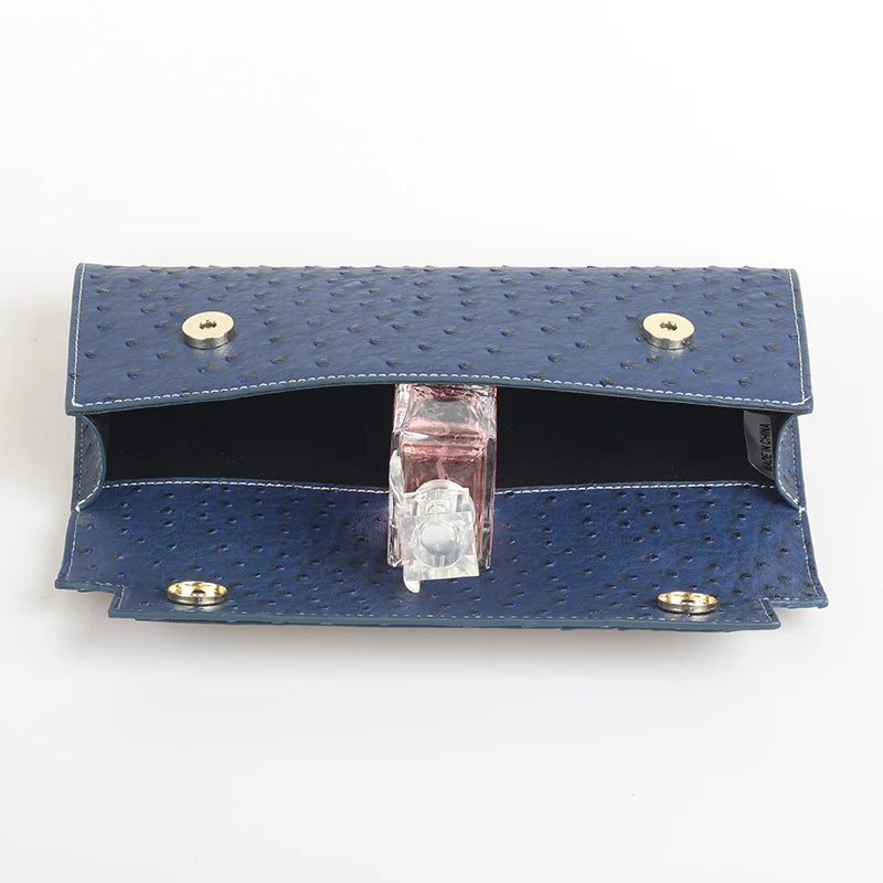 Ostrich Textured Multi-Compartment Tote
